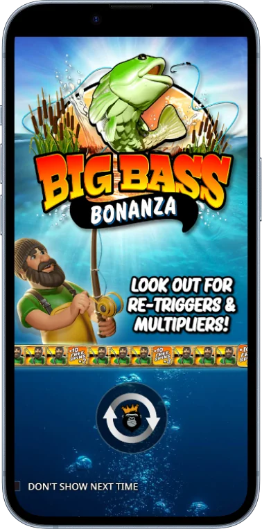 Big Bass Bonanza opening screen